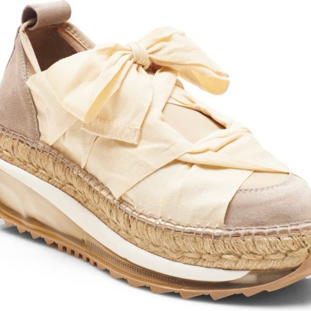 Free People Ivory Chapmin Espadrille Sneaker Size 9